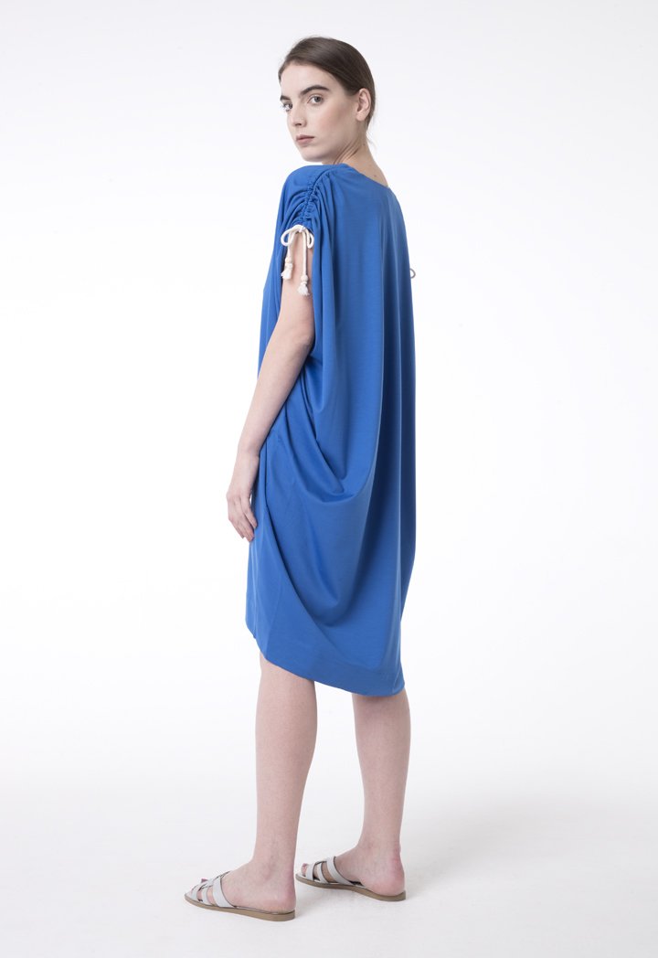 Exquise Dress Short V-Neck Blue