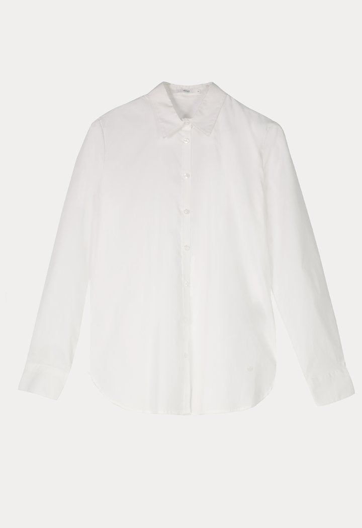 Brax Long Sleeve Relax Fit Shirt White