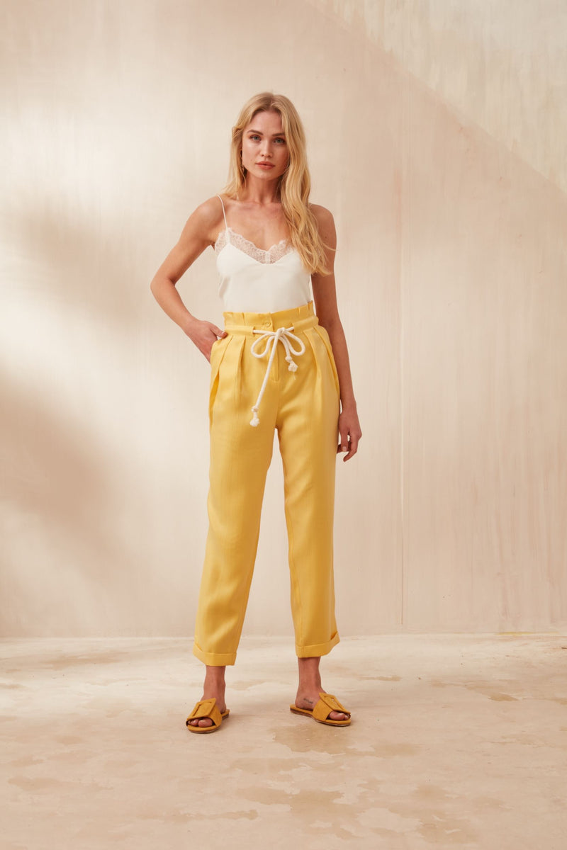 Nocturne High Waist Drawstring Trouser