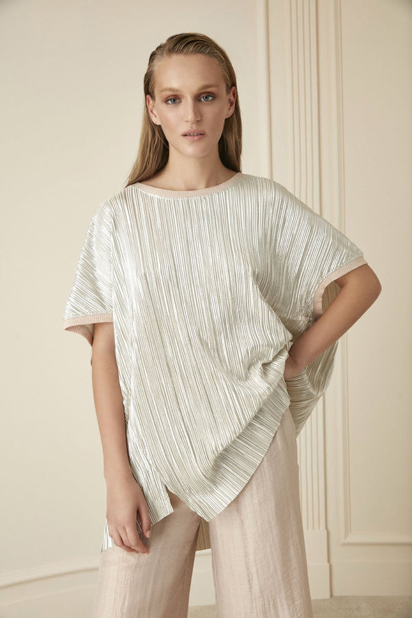Nocturne Silvery Comfortable Knitwear Sector Tops