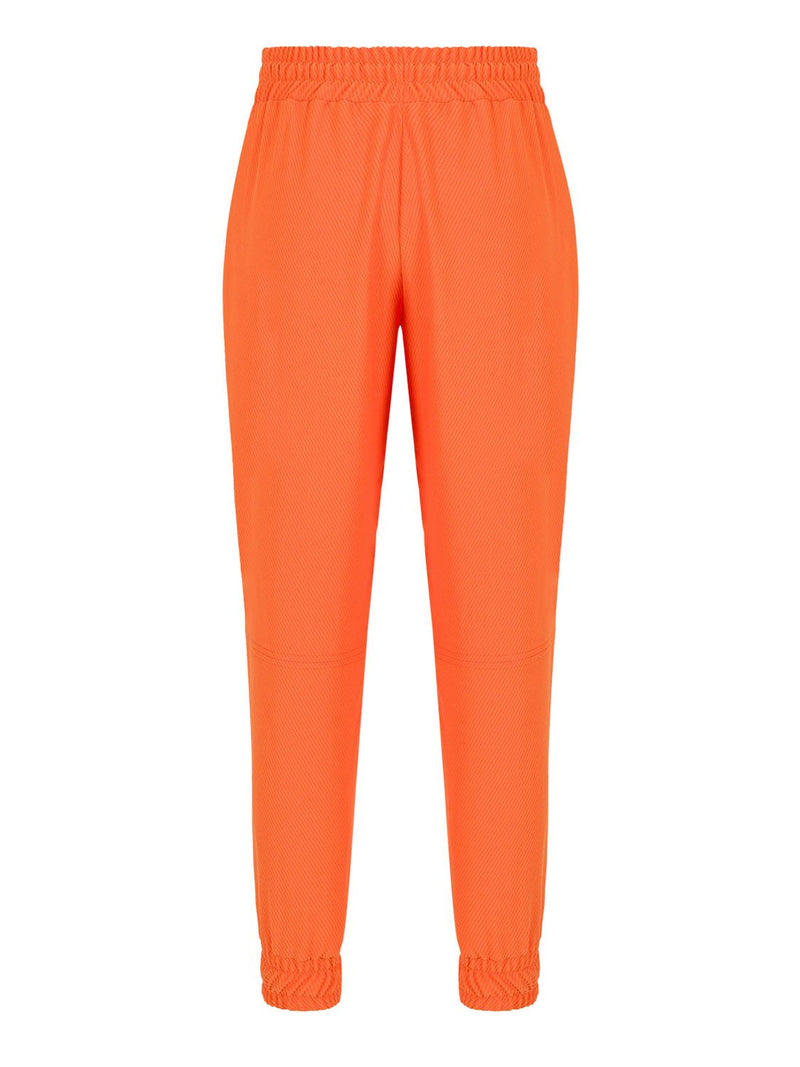 Nocturne Elastic High Waist Drawstring Detail Trouser Orange