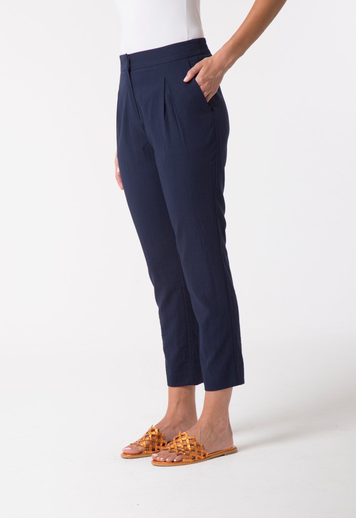 Choice Textured Casual Trouser Navy
