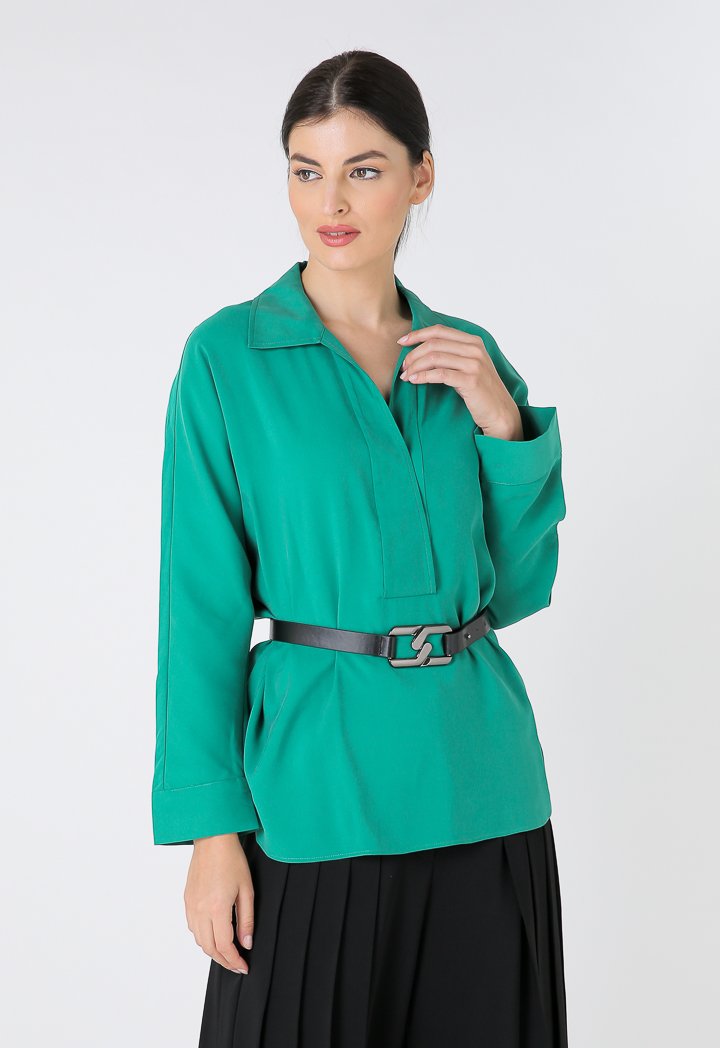 Choice Basics Long Sleeves Comfortable fit Green