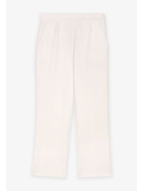 Choice Basic Solid Trousers Offwhite