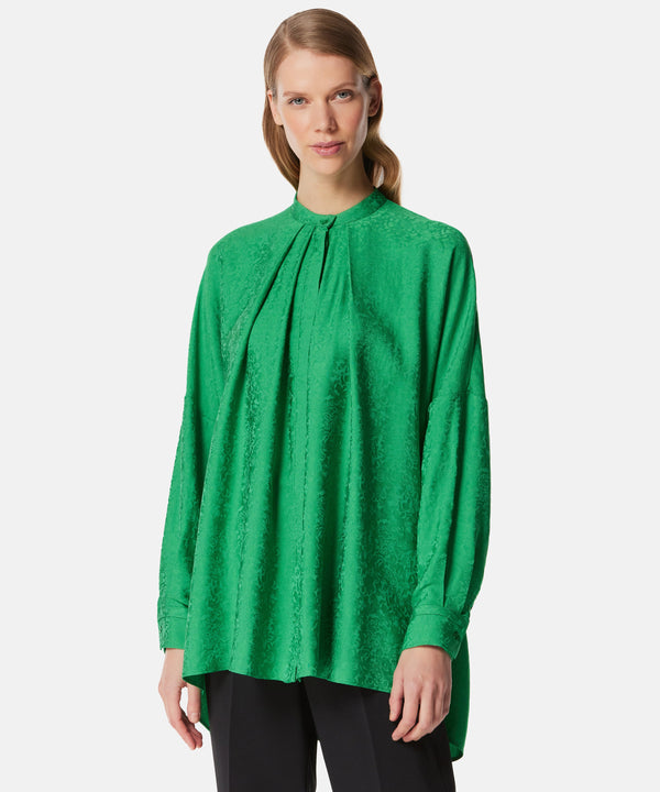 Machka Printed Long Sleeve Blouse Green