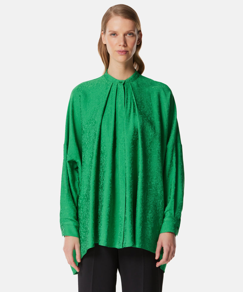 Machka Printed Long Sleeve Blouse Green