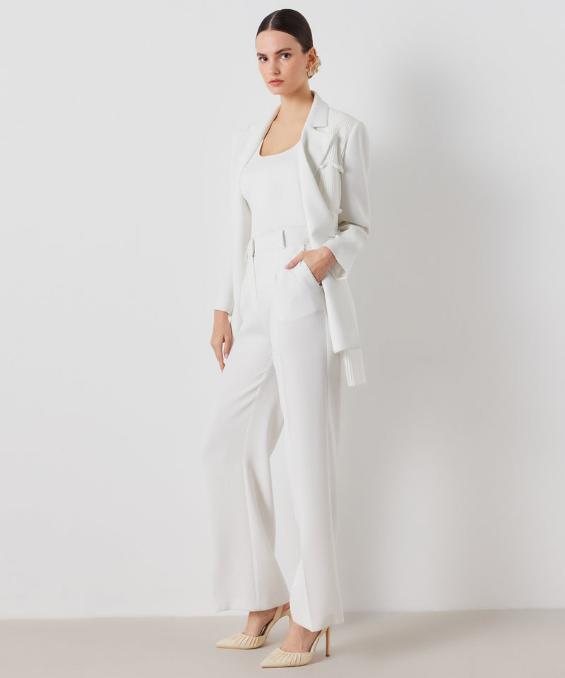 Ipekyol Solid Loose Fit Trousers Off White
