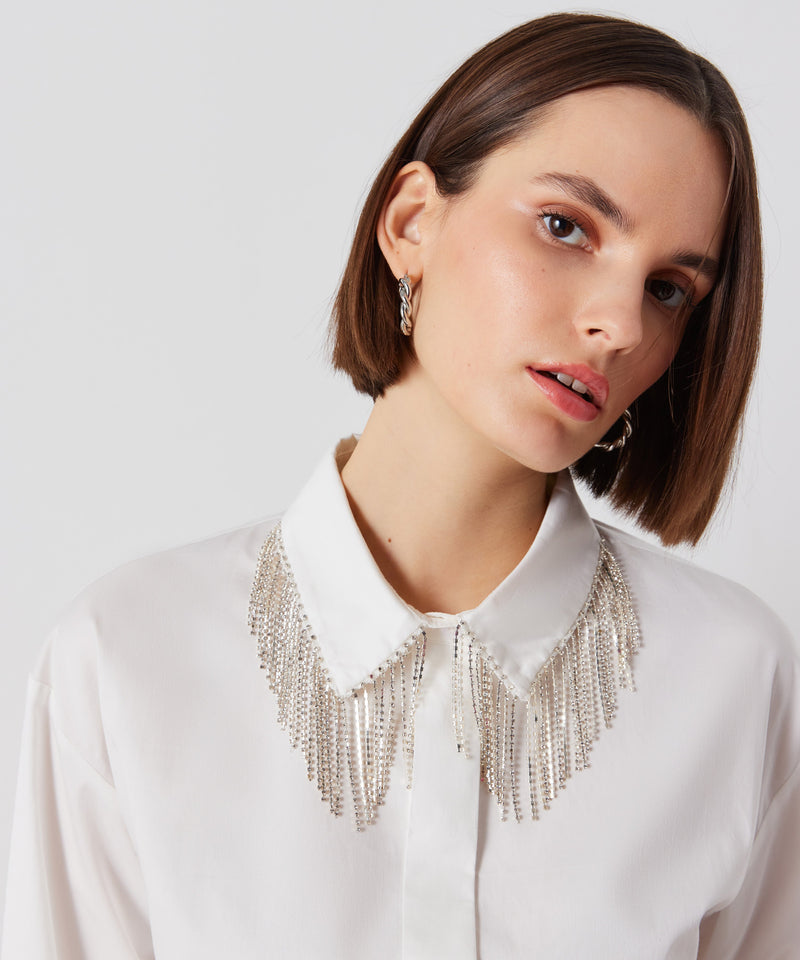 Ipekyol Collar With Tassel Detail Shirt White
