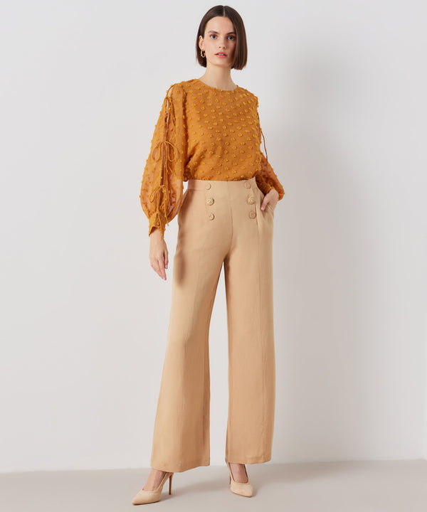 Ipekyol Solid Trousers Wide Leg Trousers Natural