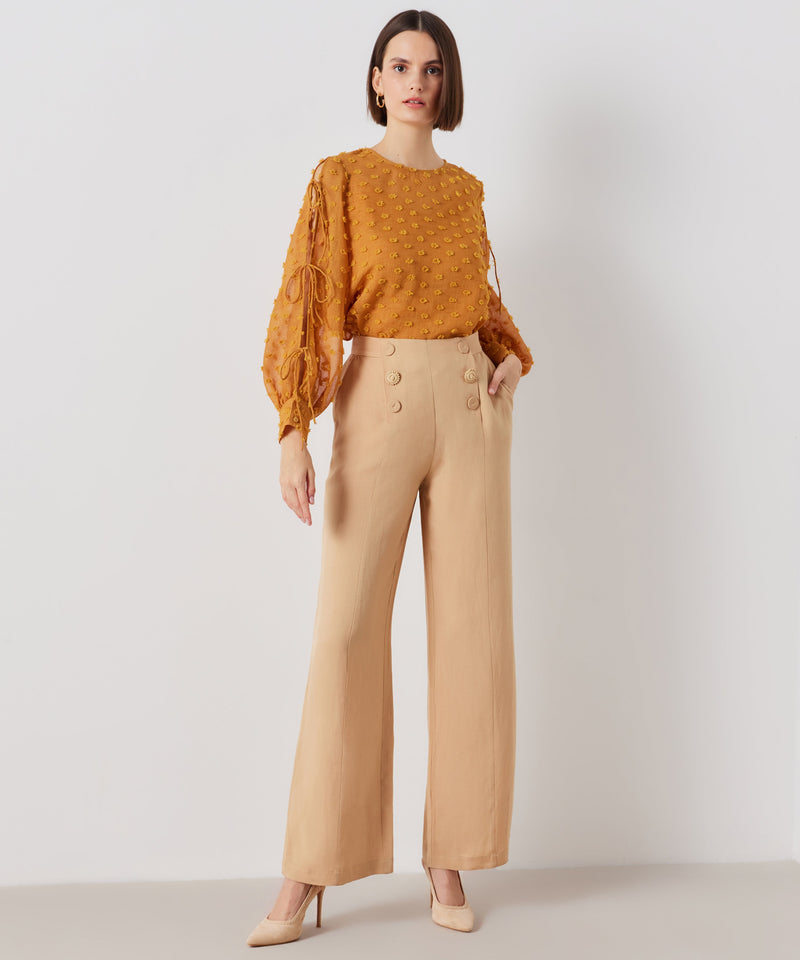 Ipekyol Solid Trousers Wide Leg Trousers Natural