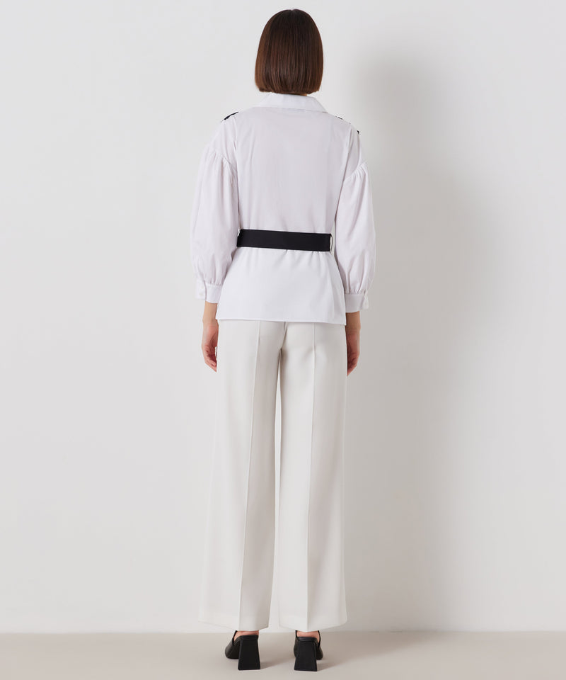 Ipekyol Contrast Shirt With Embroidered Detail White