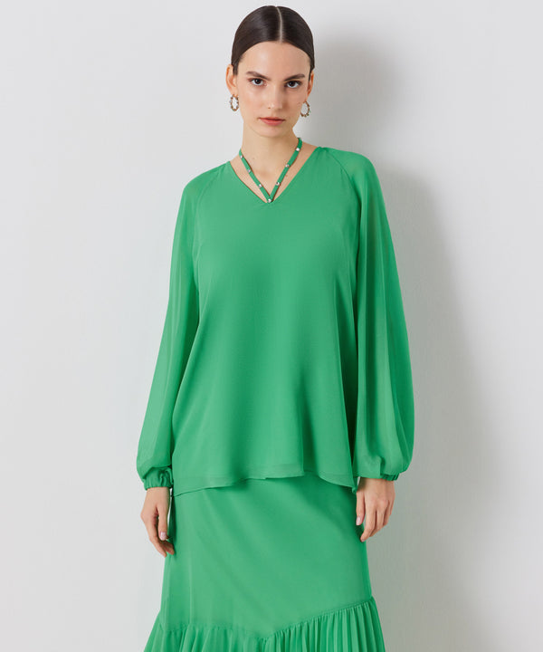 Ipekyol Tie With Stone Detail Blouse Green