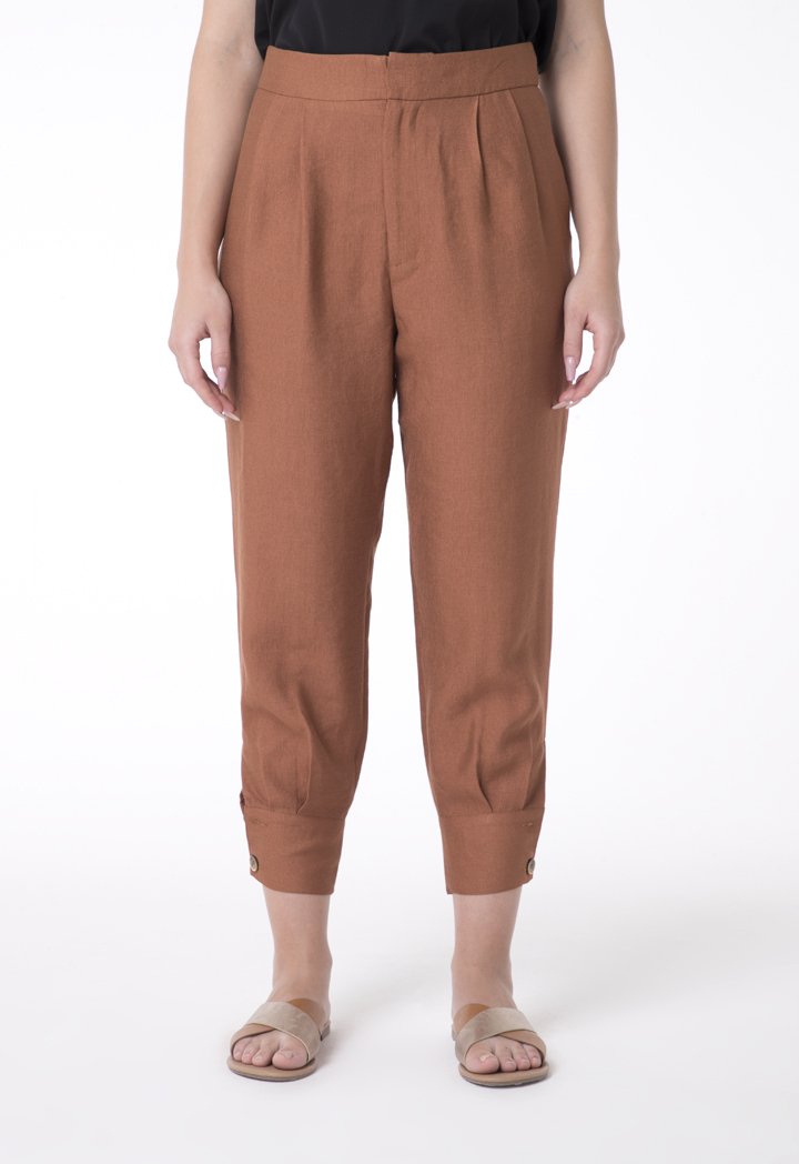 BERRIN Elastic High Waist Trouser COPPER