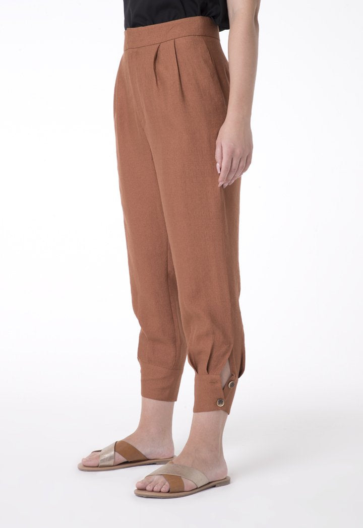 BERRIN Elastic High Waist Trouser COPPER