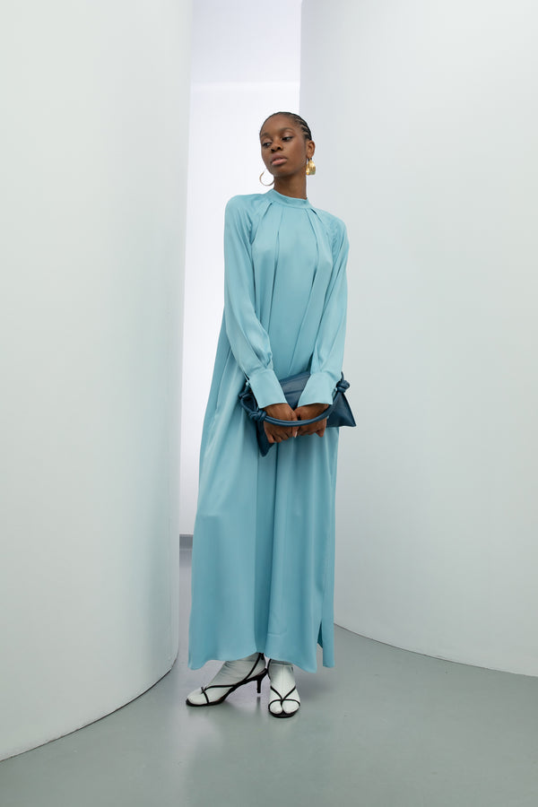 Baqa Long Sleeve Oversized Dress Blue