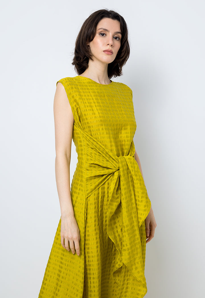 Choice Striped Sleeveless Maxi Dress Lime