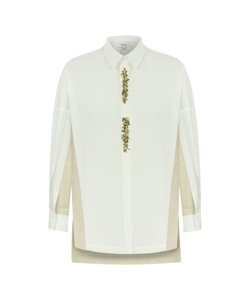 Ipekyol Embellished Long Sleeve Shirt Off White