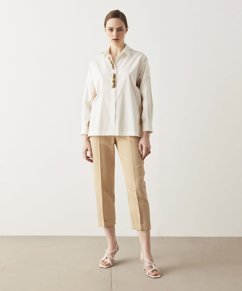 Ipekyol Embellished Long Sleeve Shirt Off White