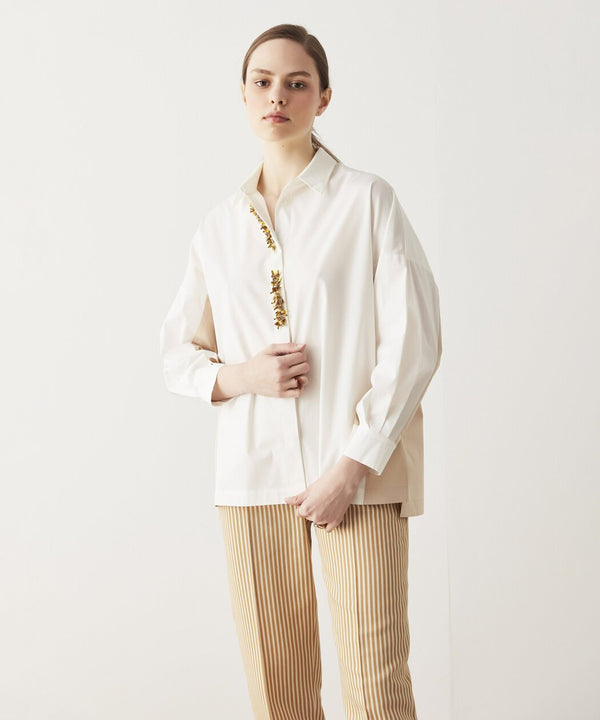 Ipekyol Embellished Long Sleeve Shirt Off White