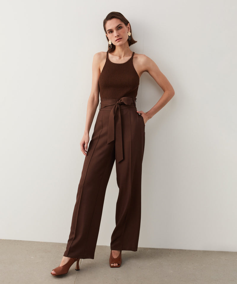 Ipekyol Halter Neck Knitwear Brown