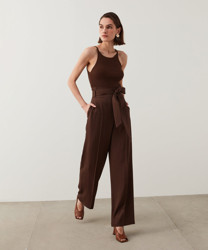Ipekyol Halter Neck Knitwear Brown