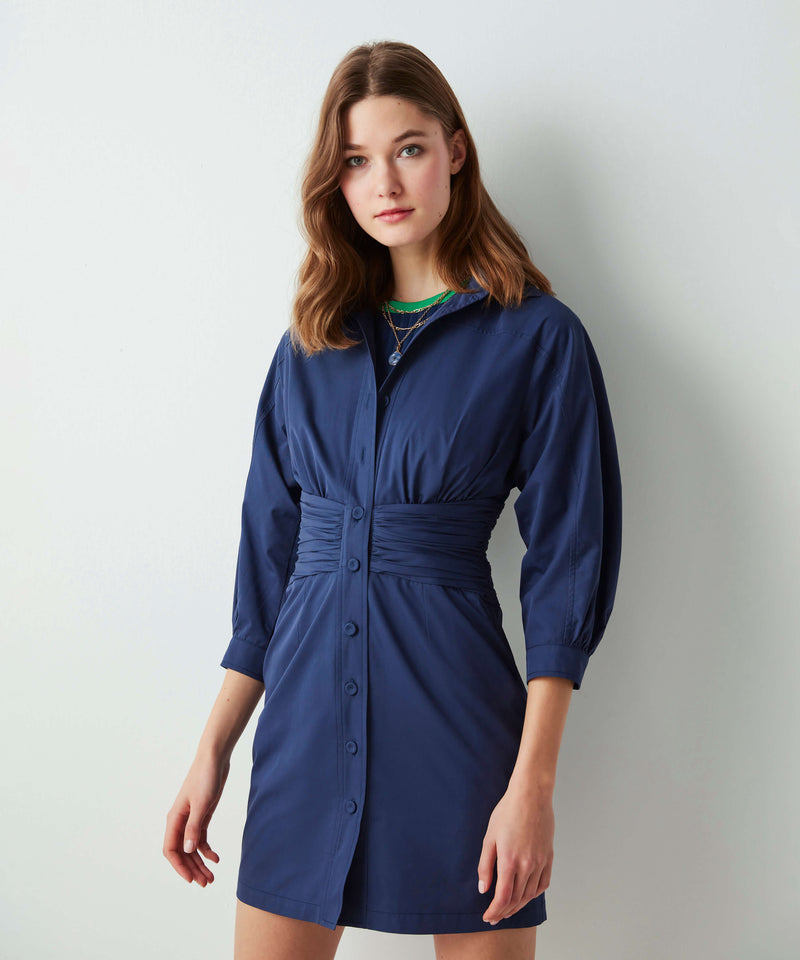 Ipekyol Waist Accent Mini Dress Navy