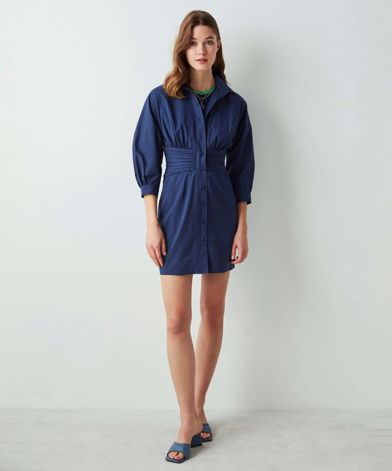 Ipekyol Waist Accent Mini Dress Navy