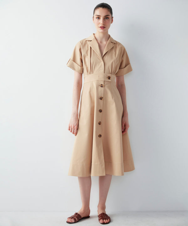 Ipekyol Midi Dress With Waist Accent Natural