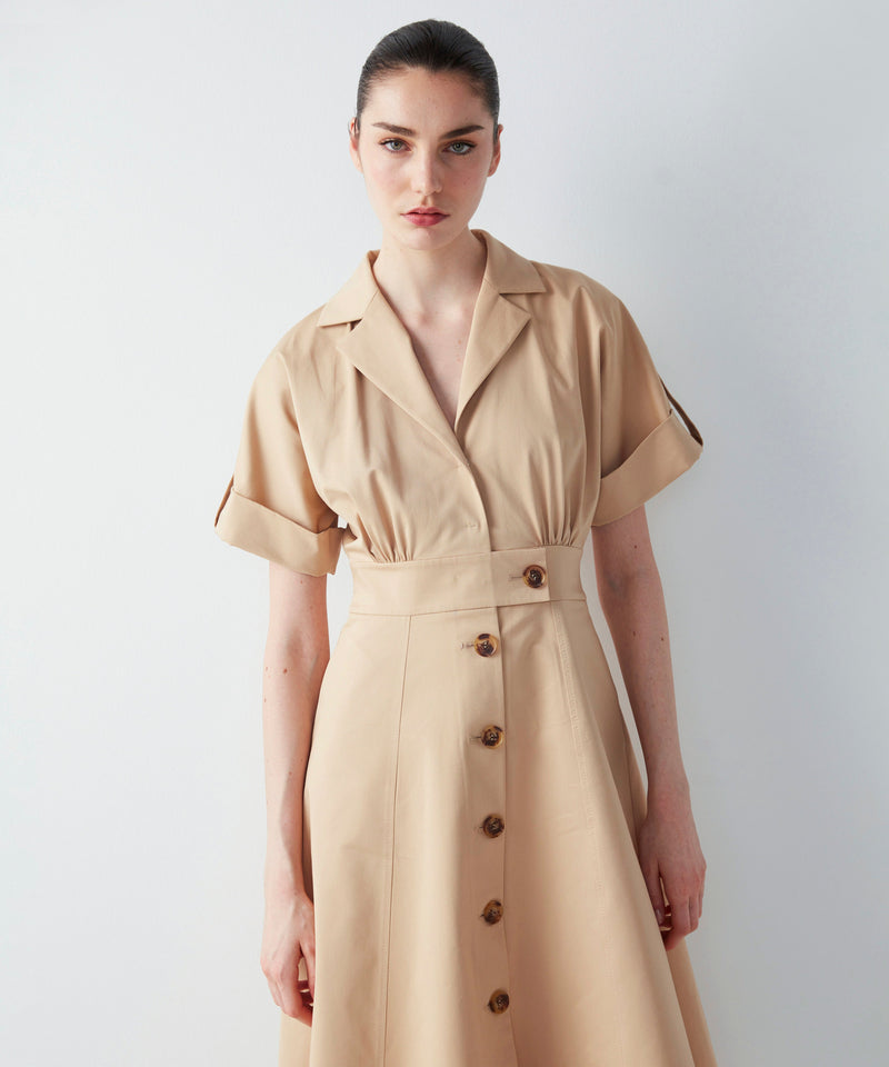 Ipekyol Midi Dress With Waist Accent Natural