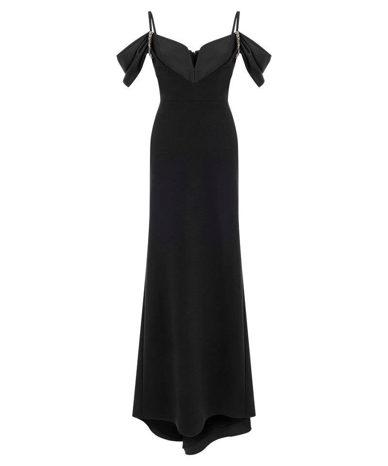 Ipekyol Satin Mix Maxi Dress Black