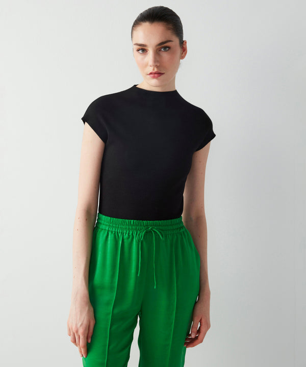Ipekyol Relaxed Fit Trousers With Elastic Waist Green