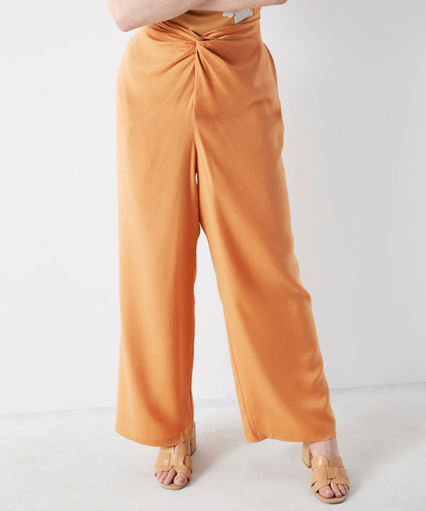 Ipekyol Solid Twist Detailed Trousers Caramel
