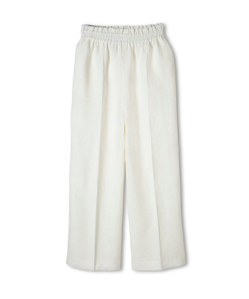 Ipekyol Rib-Stitched Linen Trousers White