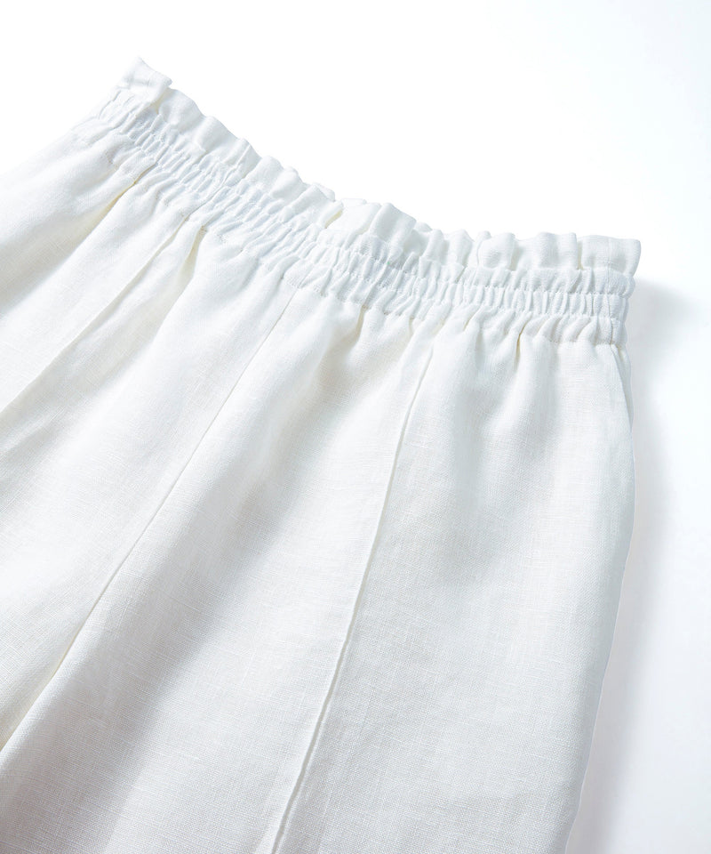 Ipekyol Rib-Stitched Linen Trousers White