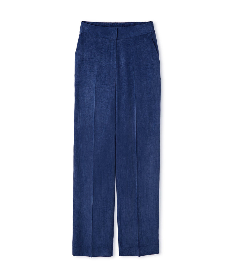 Ipekyol Wide Leg Fit Trousers Navy Blue