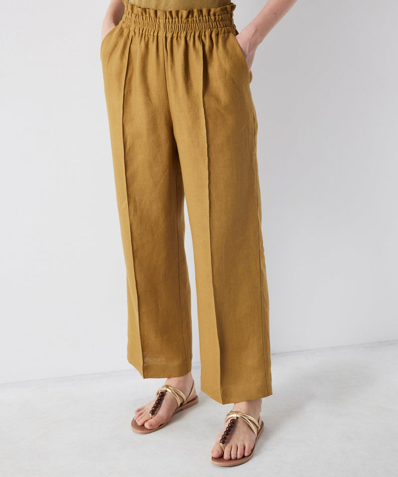 Ipekyol Elasticated High Waist Trousers Khaki