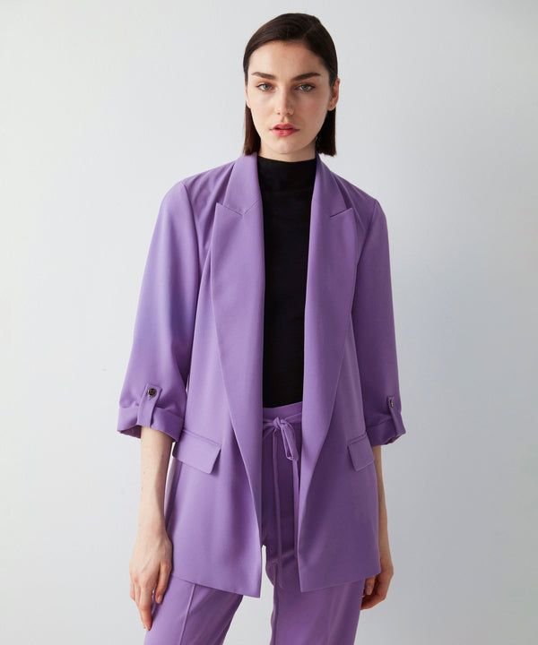 Ipekyol Jacket With Monogram Button Accessories Purple