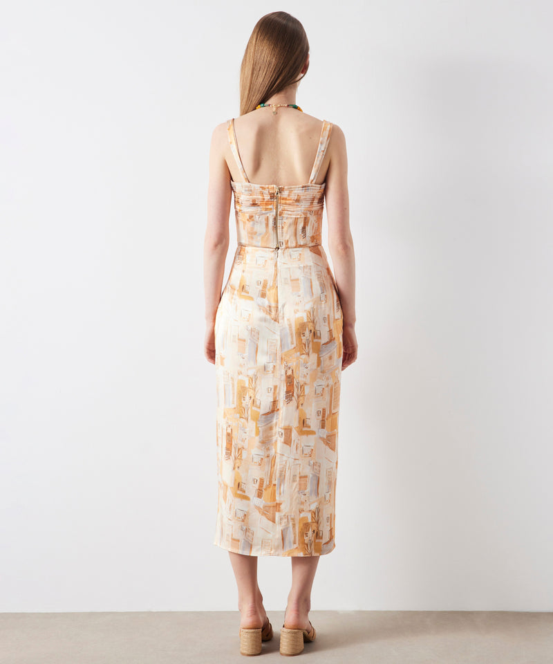 Ipekyol Abstract Pattern Bustier Apricot