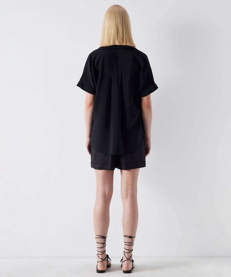 Ipekyol Shirt Collar Basic Blouse Black