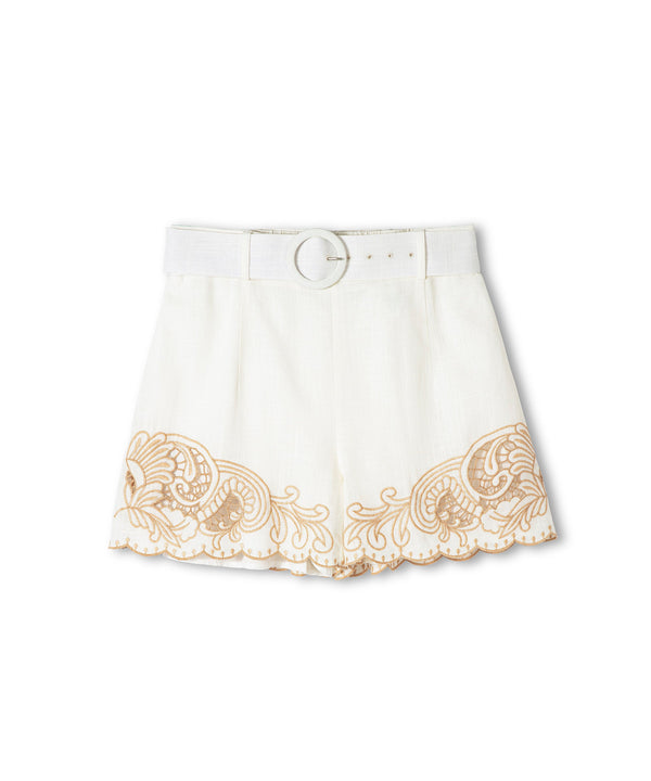 Ipekyol Embroidered Detail Mini Skirt White