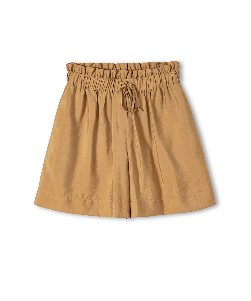 Ipekyol Single-Toned Elastic Waist Shorts Natural