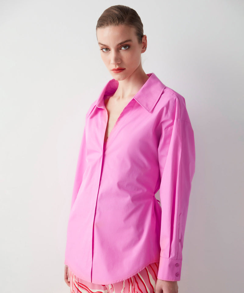 Ipekyol Single-Toned Poplin Shirt Dark Pink