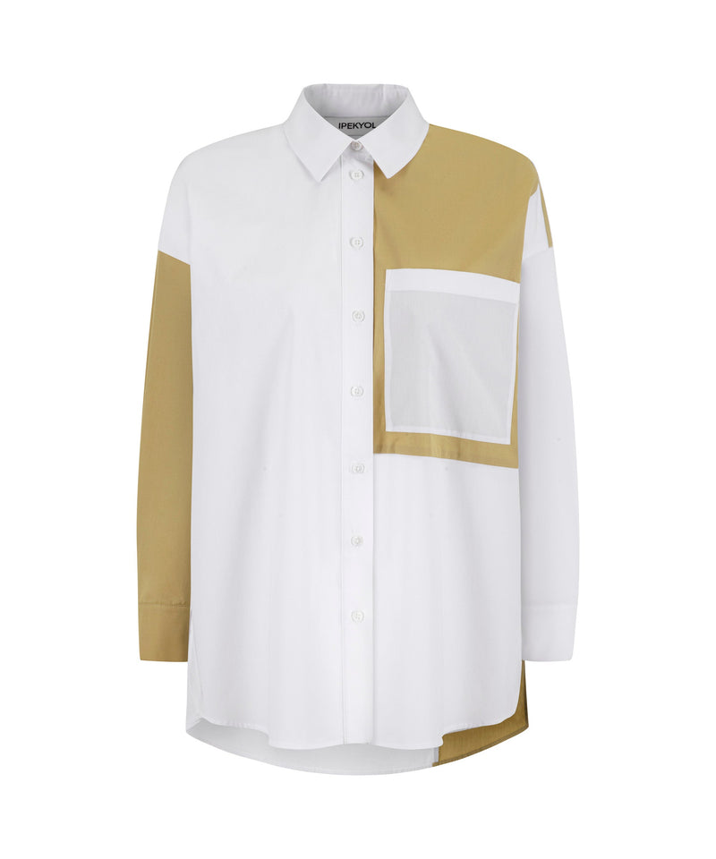 Ipekyol Color Block Casual Fit Shirt White