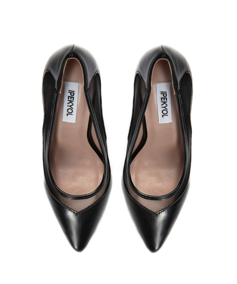 Ipekyol Transparent Detail Heeled Shoes Black