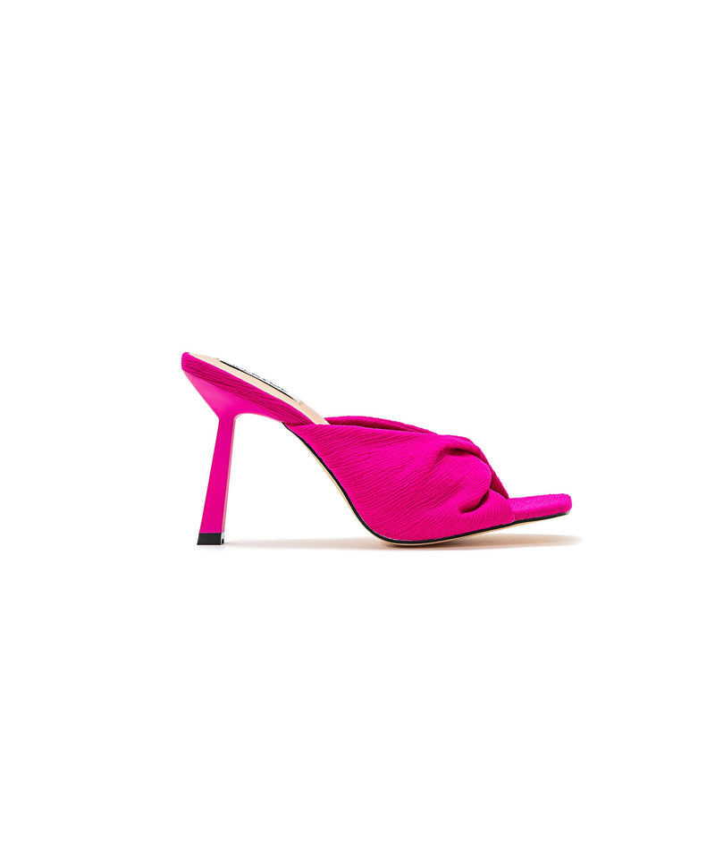 Ipekyol Twisted Detail Textured Heels Fuchsia