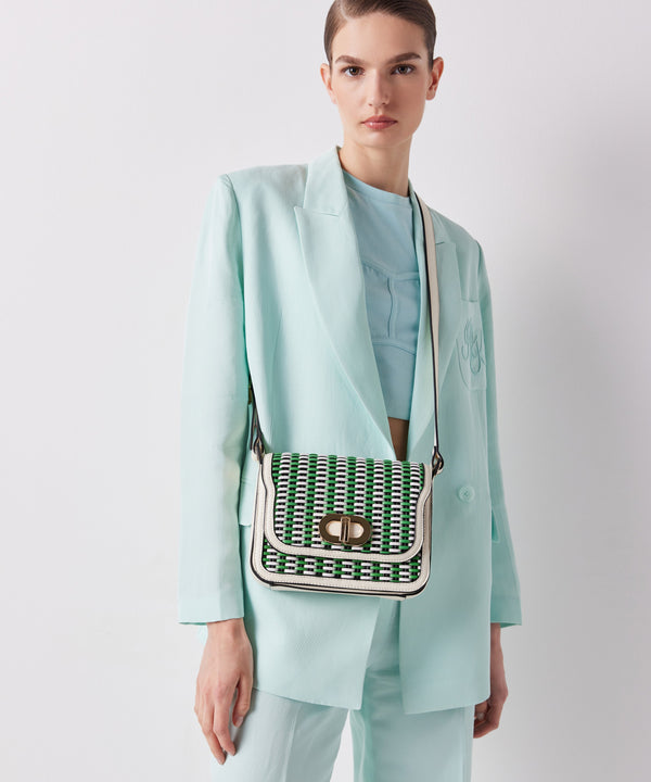 Ipekyol Mesh Bag With Metal Buckle Green