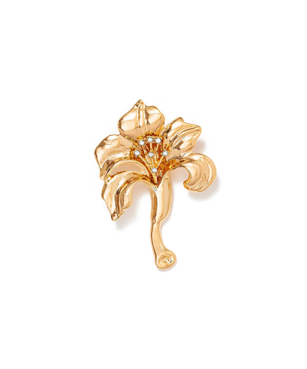 Ipekyol Flower Figure Brooch Gold