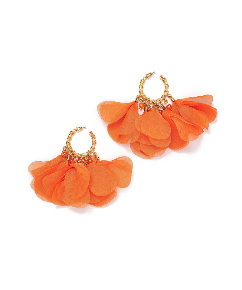 Ipekyol Dangle Hoop Earrings Orange