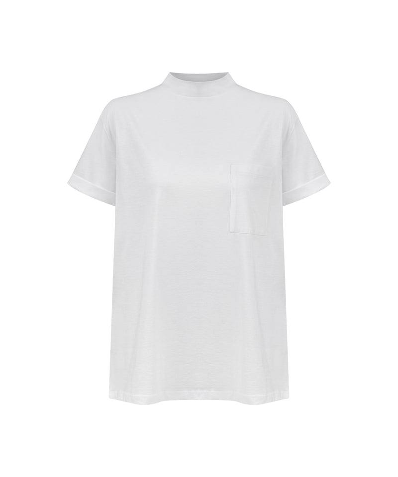Ipekyol Basic High Collar T-Shirt White