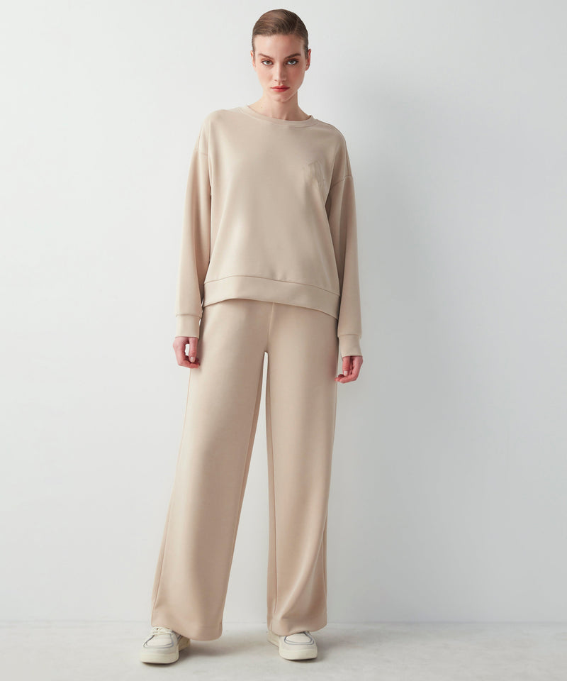 Ipekyol Monogram Logo Print Sweatshirt Stone